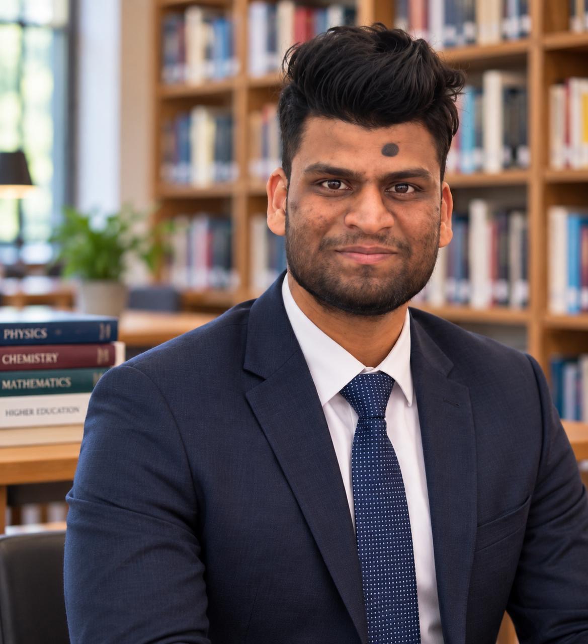 Mr. Sankalp Shukla, Senior Mathematics Faculty at Nidaan Career, in a professional portrait.