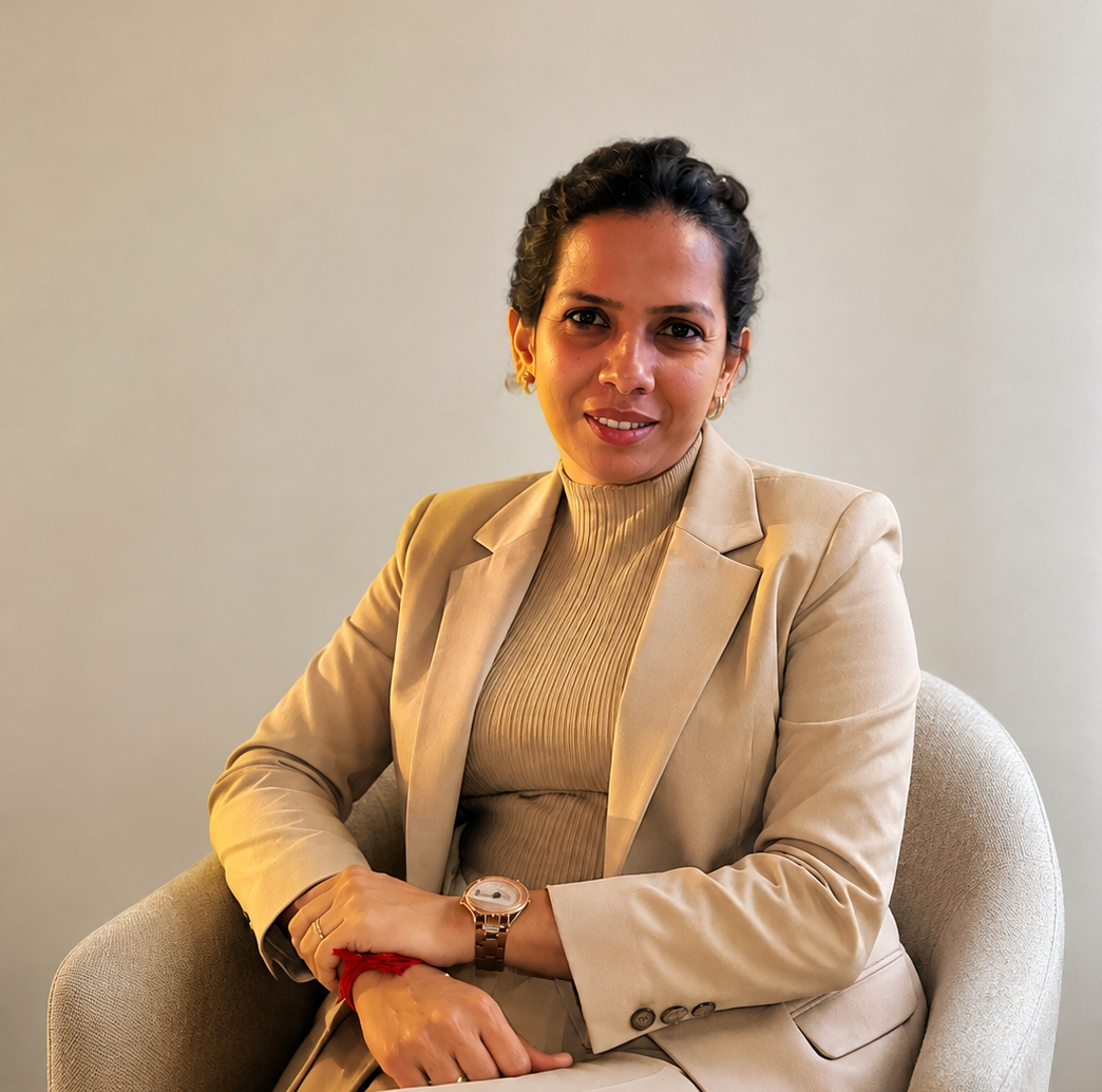 Ms. Vedika Bhosle, Head of HR and Administration at Nidaan Career, in a professional portrait.