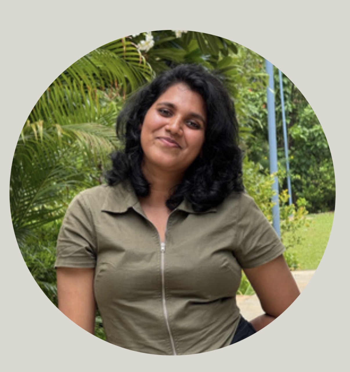 Dr. Femy Varghese, Biology Faculty and NEET Mentor at Nidaan Career, in an outdoor portrait.