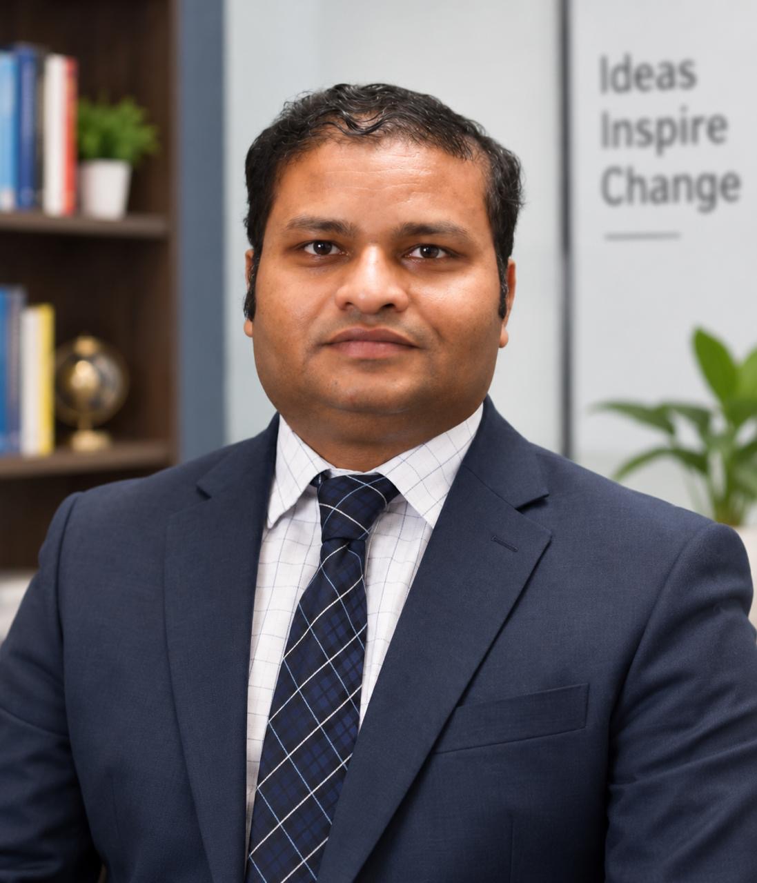 Dr. Mohammad Asif Ali, Academic Counsellor for Japan, China, USA and Europe, in a professional portrait.